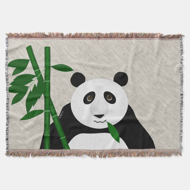 Panda Throw Blanket Filt (Framsidan)