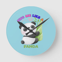 🕒 Panda Time Märkres - Tick Tock med Cutness! 🐼 Rund Klocka