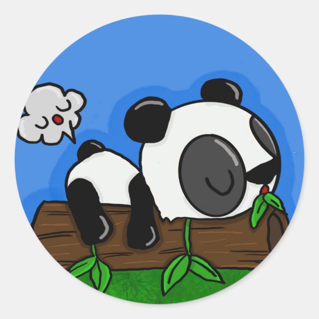 panda toot runt klistermärke (Framsida)