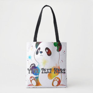 Panda tote bags tygkasse