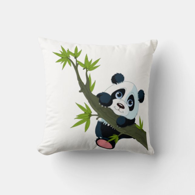 Panda Träd Kudde (Framsida)
