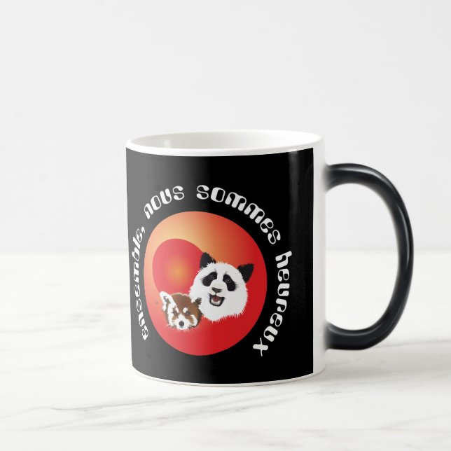 Panda Treffen  Tasse Magisk Mugg (Höger)