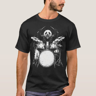 Panda-trummis rockar Vild djur spelar T Shirt