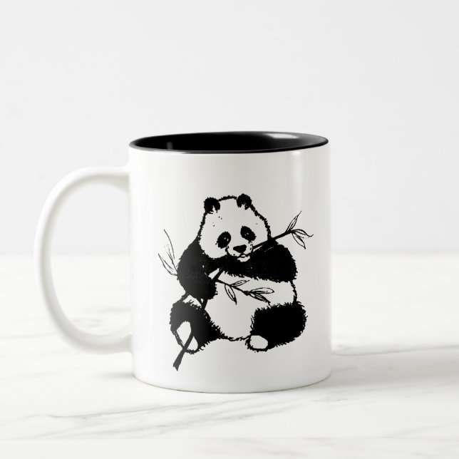 Panda Två-Tonad Mugg (Vänster)