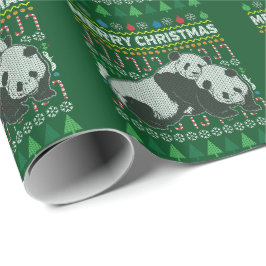 Panda Ugly jul Sweater Wildlife Series Presentpapper