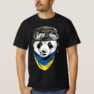 Panda Ukrainska flagga ukraine ukrainian souvenir T Shirt