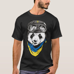Panda Ukrainska flagga ukraine ukrainian souvenir T Shirt