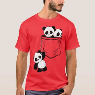 Panda Unge Baby Cute Inside Pocket Hanged Friend W T Shirt