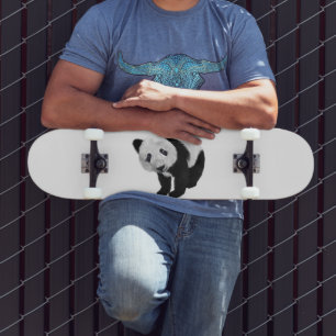 Panda Unge Mini Skateboard Bräda 18,5 Cm