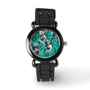Panda unge om turkos armbandsur