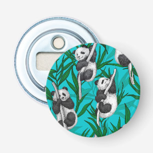 Panda unge om turkos flasköppnare
