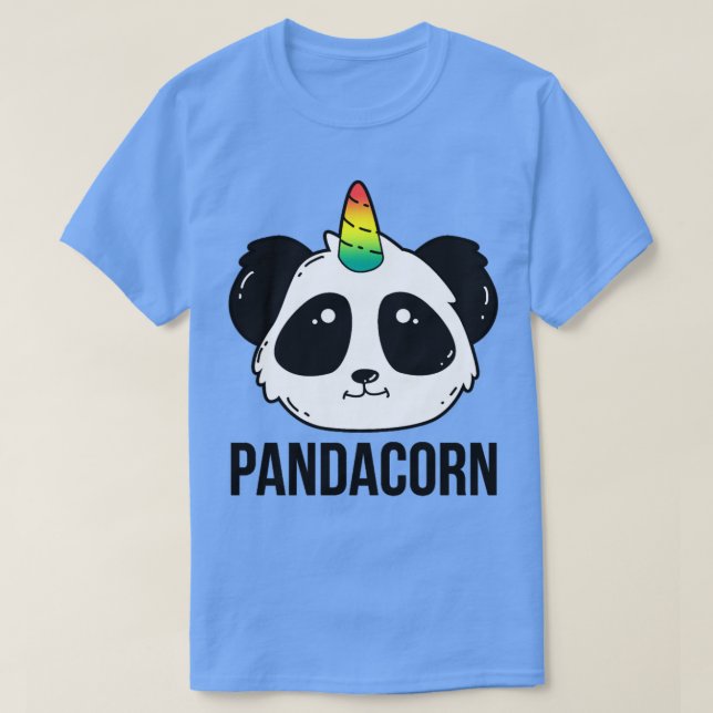 Panda Unicorn Pandacorn T Shirt (Design framsida)