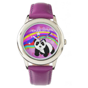 Panda Unicorn Rainbow Cute Personlig Watch Armbandsur