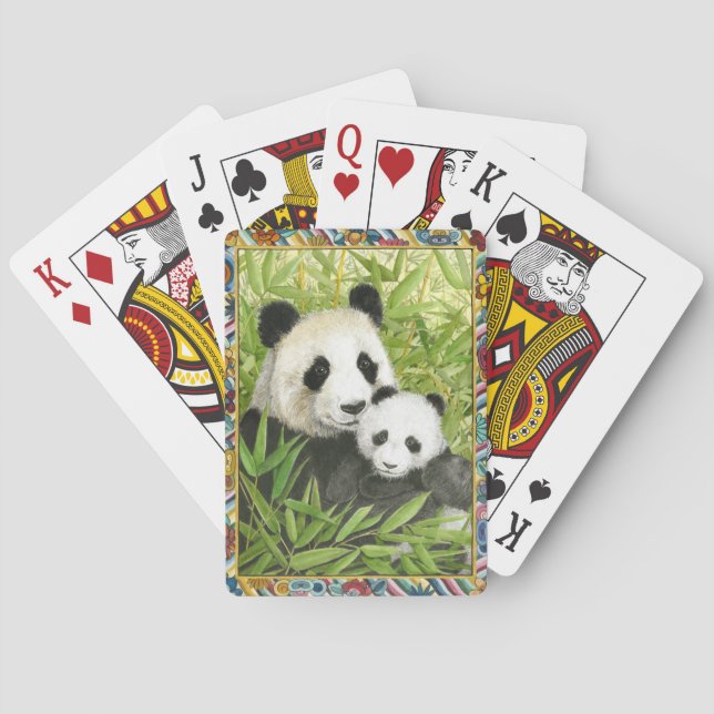 Panda-uppspelningskort Casinokort (Baksidan)