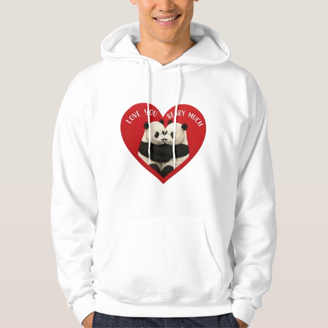 Panda Valentines Hoodie (Framsida)