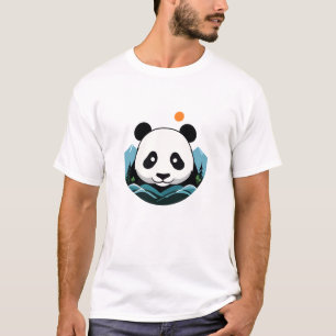 Panda Vector Art Animal Modern Urban City Graphic T Shirt