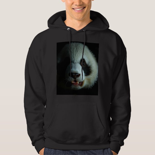 Panda-vibbar Hoodie (Framsida)