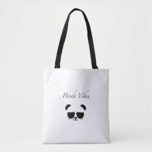 Panda Vibes Tote Bag Tygkasse