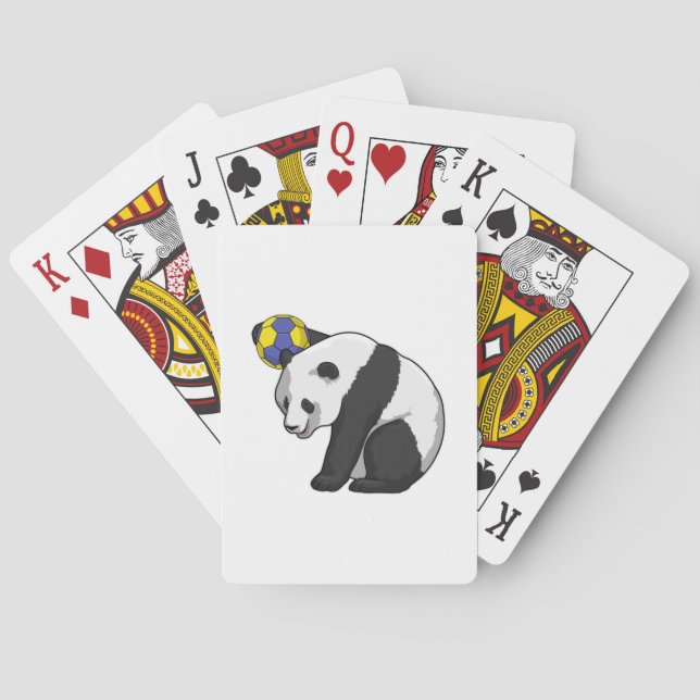 Panda vid Handball Sports Casinokort (Baksidan)