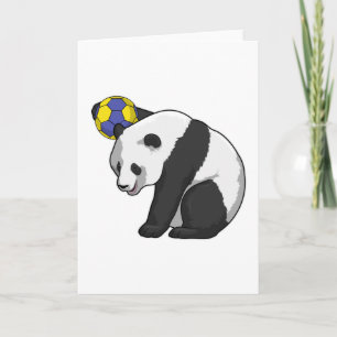 Panda vid Handball Sports Kort