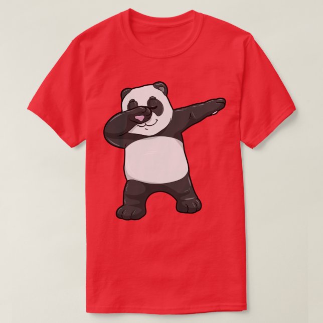 Panda vid Hip hop Dance Dab 2 T Shirt (Design framsida)