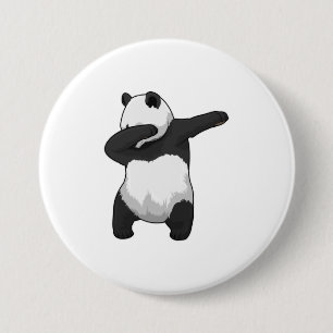 Panda vid Hip hop Dance Dab Knapp