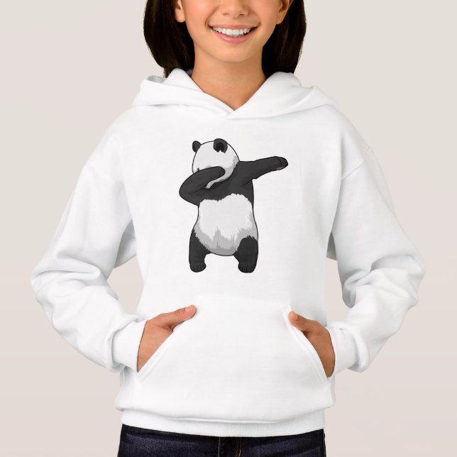Panda vid Hip hop Dance Dab T Shirt (Framsida)