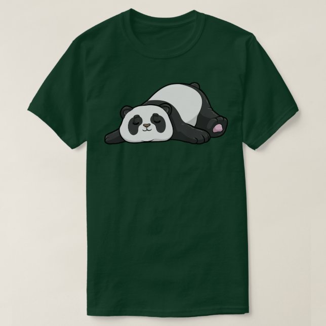 Panda vid sömn 2 t shirt (Design framsida)