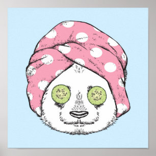 Panda vid Spa Poster