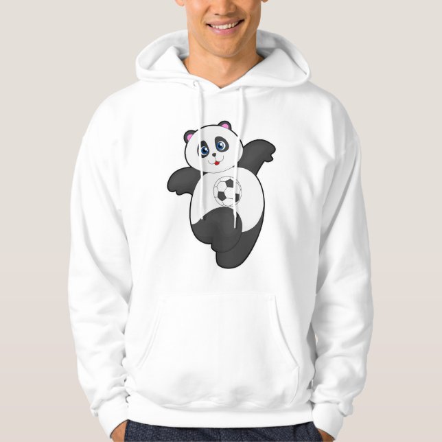 Panda vid sportsport hoodie (Framsida)