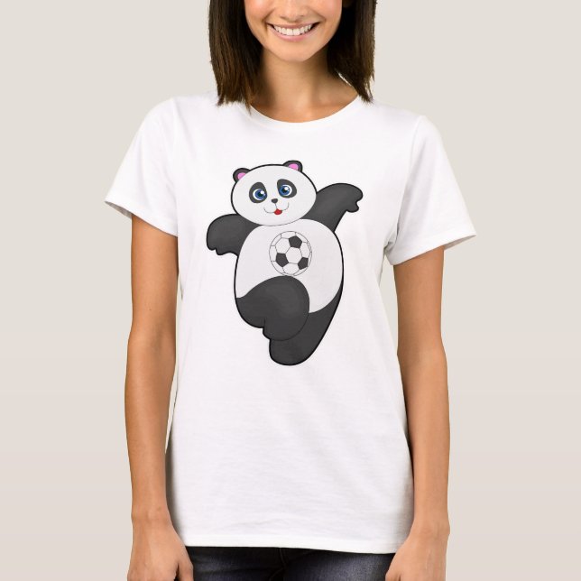Panda vid sportsport t shirt (Framsida)