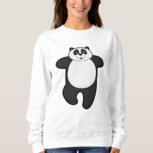 Panda vid Yoga Stretching-övning T Shirt