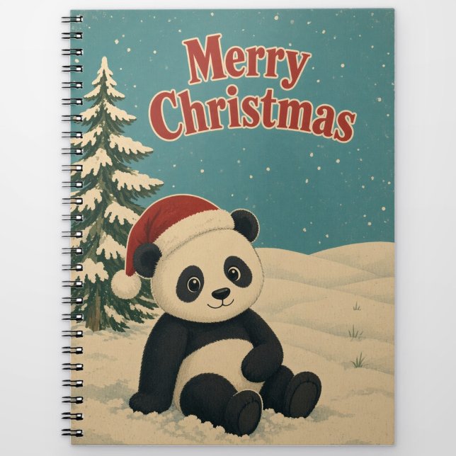 Panda Vinter Fält Djur Jul Anteckningsbok (Skapare uppladdad)