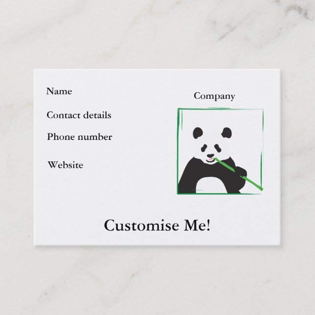 Panda - visitkortar visitkort (Framsida)