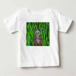 Panda (vit) - Baby T-Shirt
