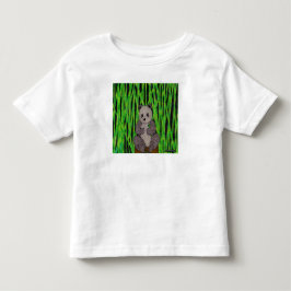 Panda (vit) - Småbarns T-Shirt