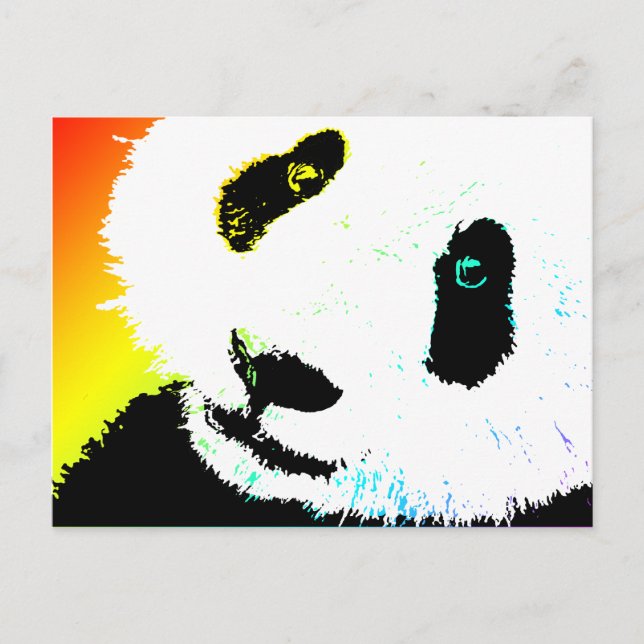 Panda. Vykort (Framsida)