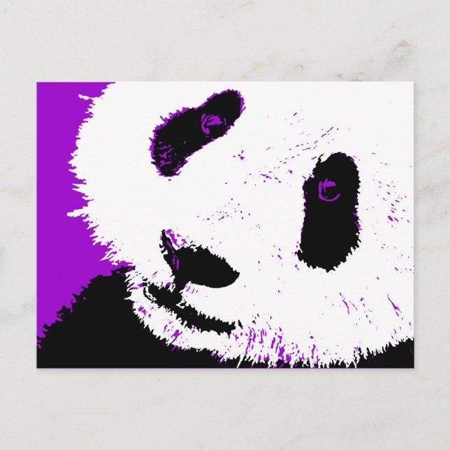 Panda. Vykort (Framsida)