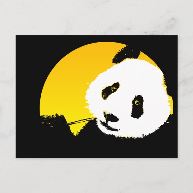 Panda. Vykort (Framsida)