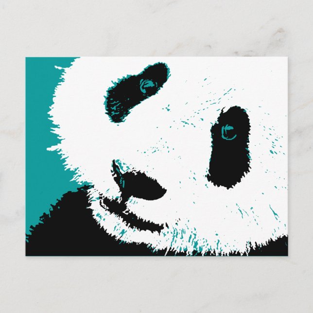 Panda. Vykort (Framsida)