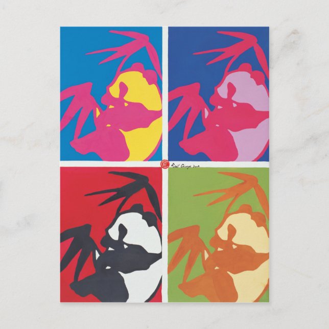 Panda-vykort Vykort (Framsida)