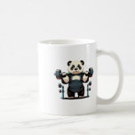 Panda Weightlift Funny Fitness Gym Panda Kaffemugg<br><div class="desc">Panda Weightlift Funny Fitness Gym Panda</div>