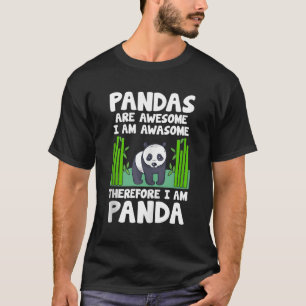 Panda Wildlife Animal Zookeeper Panda Bear T Shirt