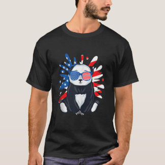 Panda Wildlife Animal Zookeeper Panda Bear Usa T Shirt