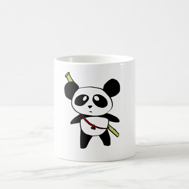 Panda with bambu stick - by MyPanda Kaffemugg (Center)