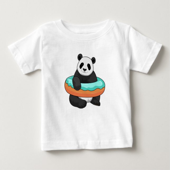 Panda with Donut T Shirt (Framsida)