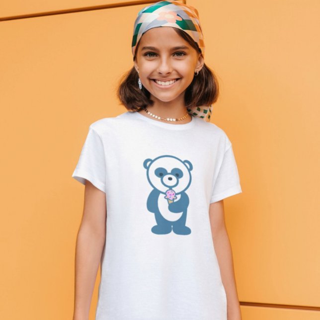 Panda with Ice Cream T Shirt (Skapare uppladdad)