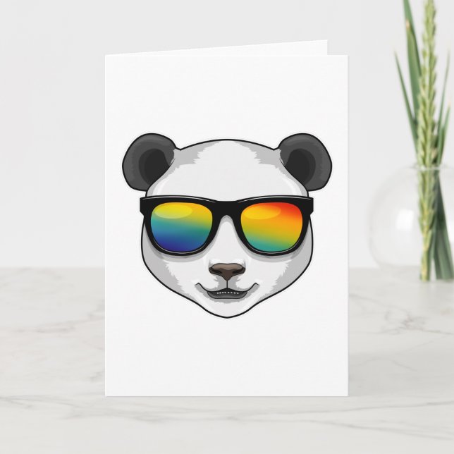 Panda with Sunglasses Kort (Framsida)