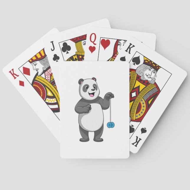 Panda with Yo-yo Casinokort (Baksidan)