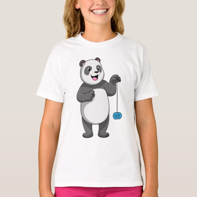 Panda with Yo-yo T Shirt (Framsida)